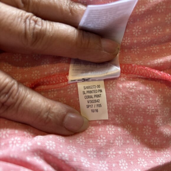 Old Navy Dress Womens XXL Coral Midi Tunic Babydoll Whimsy Cottage Flowy Prairie - Picture 6 of 8